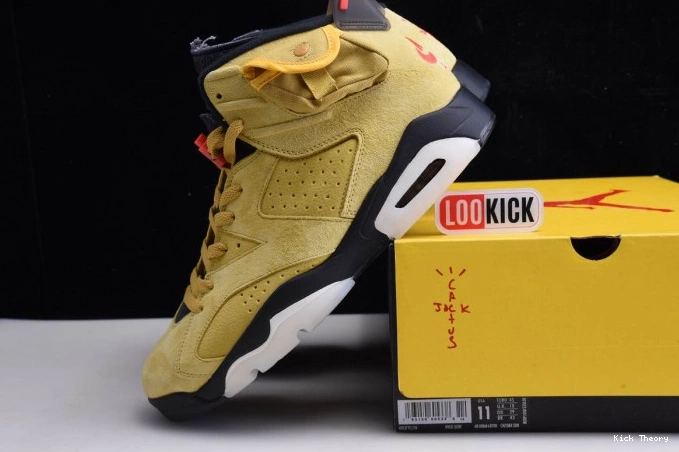 Kick Theory 6 X TRAVIS CN1084-300 YELLOW JORDAN SCOTT AIR 0821